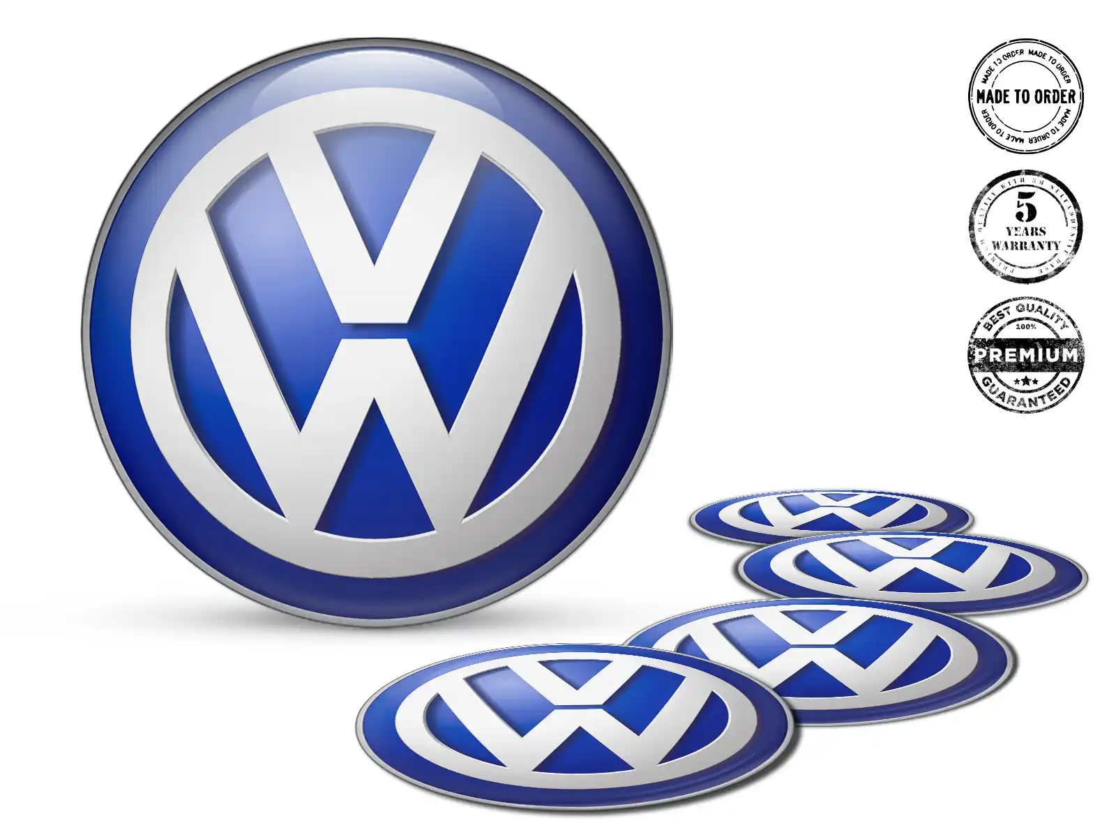 VW Pegatinas de Aro para Autos Emblemas de Resina Custom